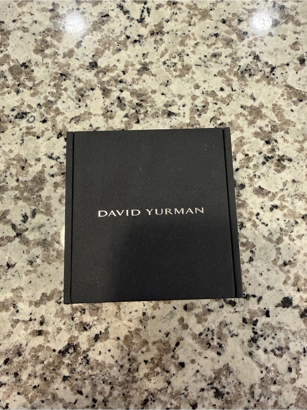 David Yurman Black Box with Gold Logo